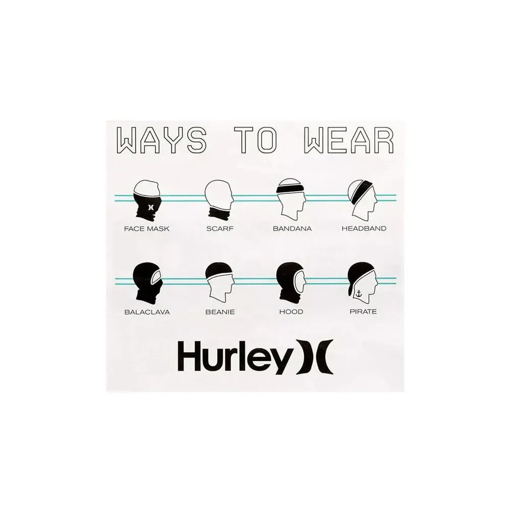 HURLEY Breathable Neck Gaiter One‎ Size Tie Dye Rainbow Run Running Mask NEW